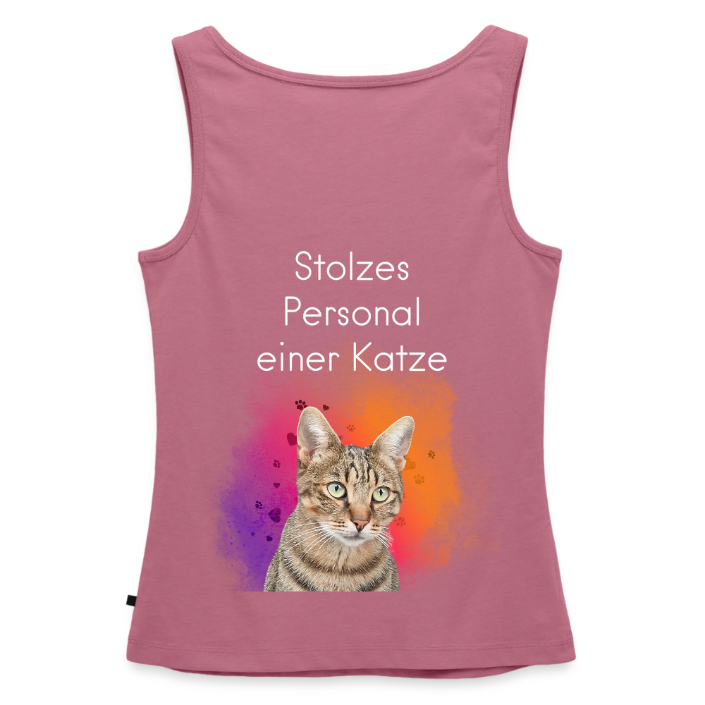 Pedro´s Tank Top Premium Stolzes Personal einer Katze CAT MOM Black Edition - Mauve