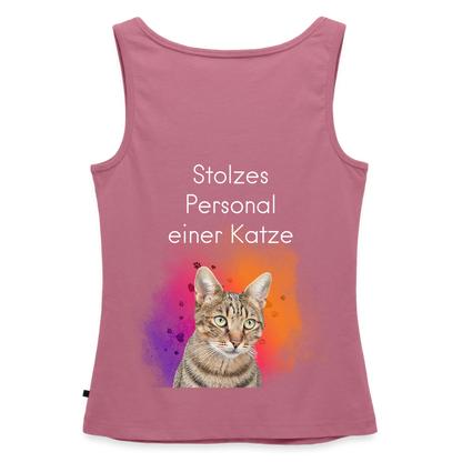 Pedro´s Tank Top Premium Stolzes Personal einer Katze CAT MOM Black Edition - Mauve