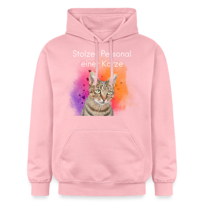 Pedro's Hoodie Stolzes Personal einer Katze White Edition - Hellrosa