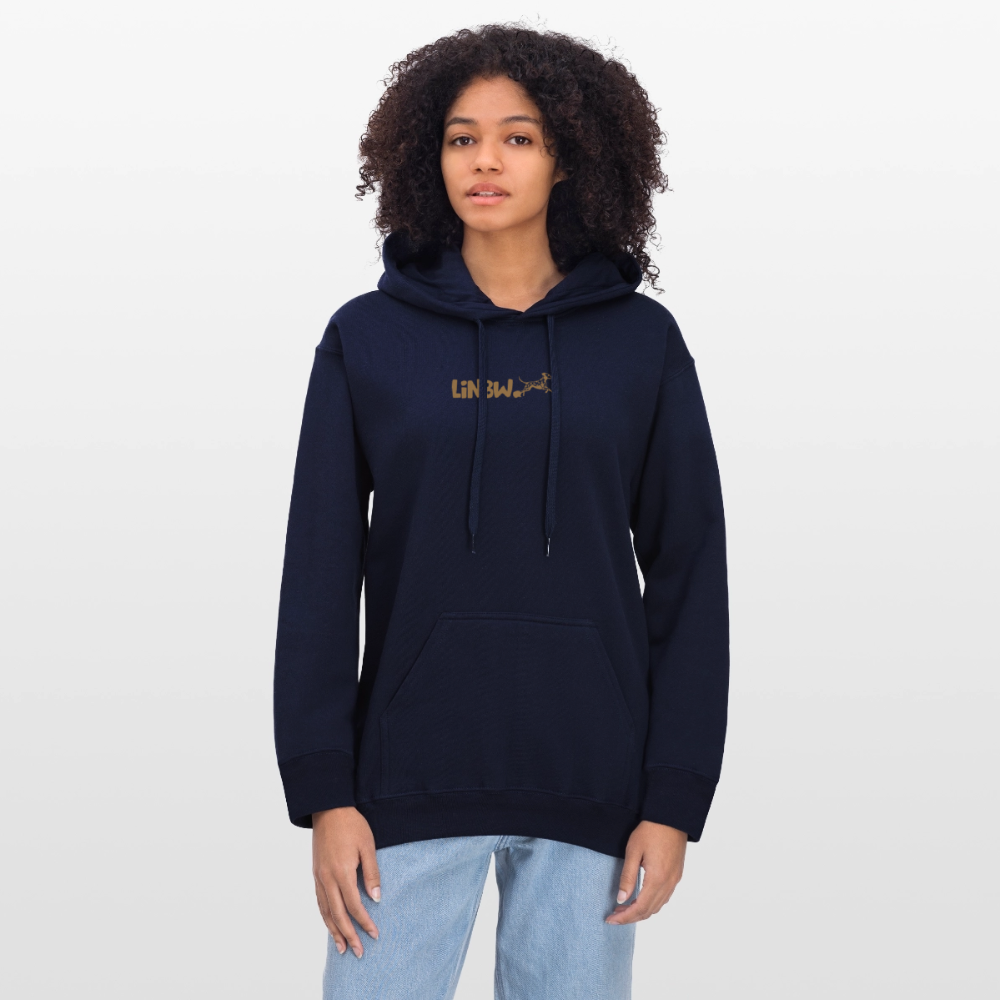 LiNBW. Crew Hoodie Brown Edition Life is not just black and white - Navy
