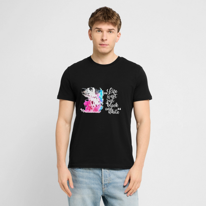 Boa's Unisex T-Shirt Premium Splash White Edition Life is not just black and white - LiNBW.