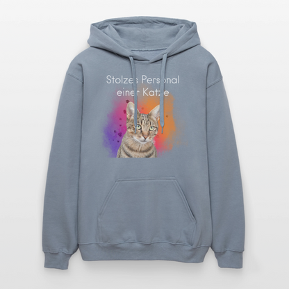 Pedro's Hoodie Stolzes Personal einer Katze White Edition - Blau