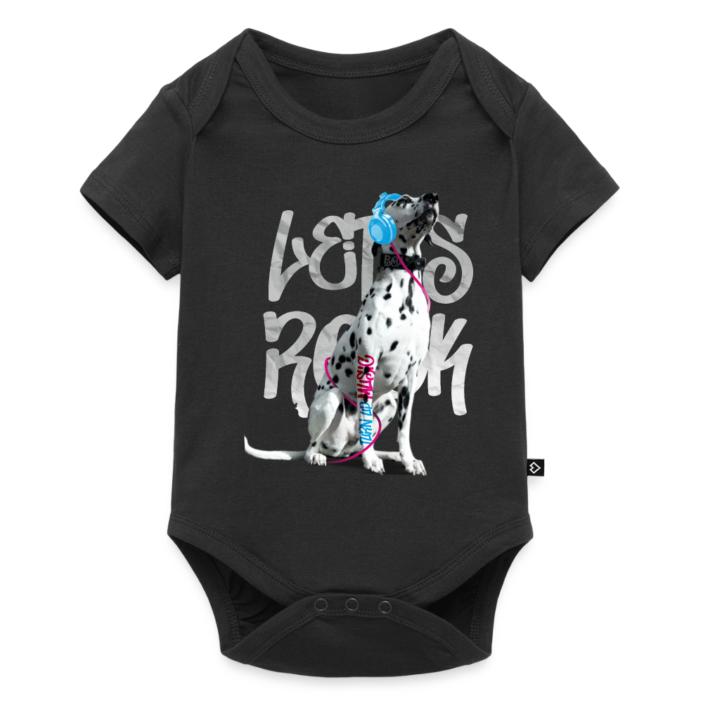Boa´s Kurzarm-Body Let´s Rock - Schwarz