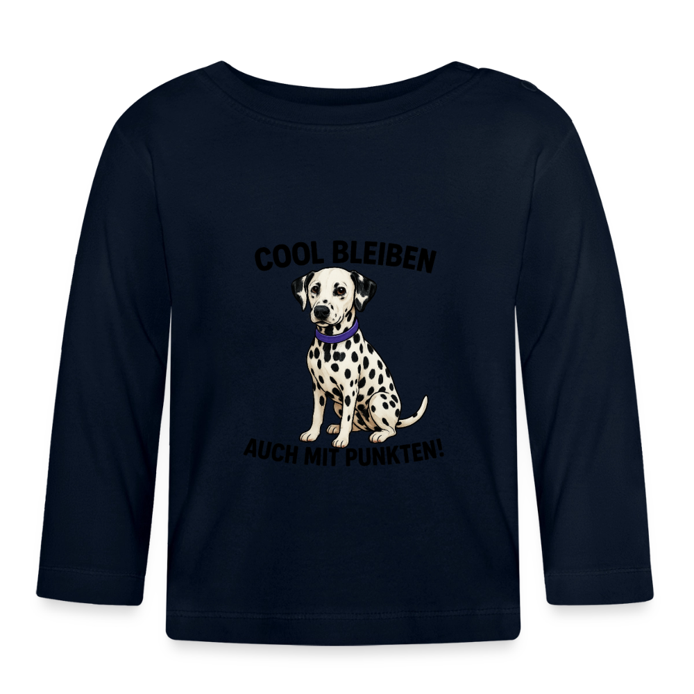 Davina´s Langarmshirt Cool bleiben auch mit Punkten - Navy