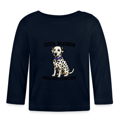 Davina´s Langarmshirt Cool bleiben auch mit Punkten - Navy