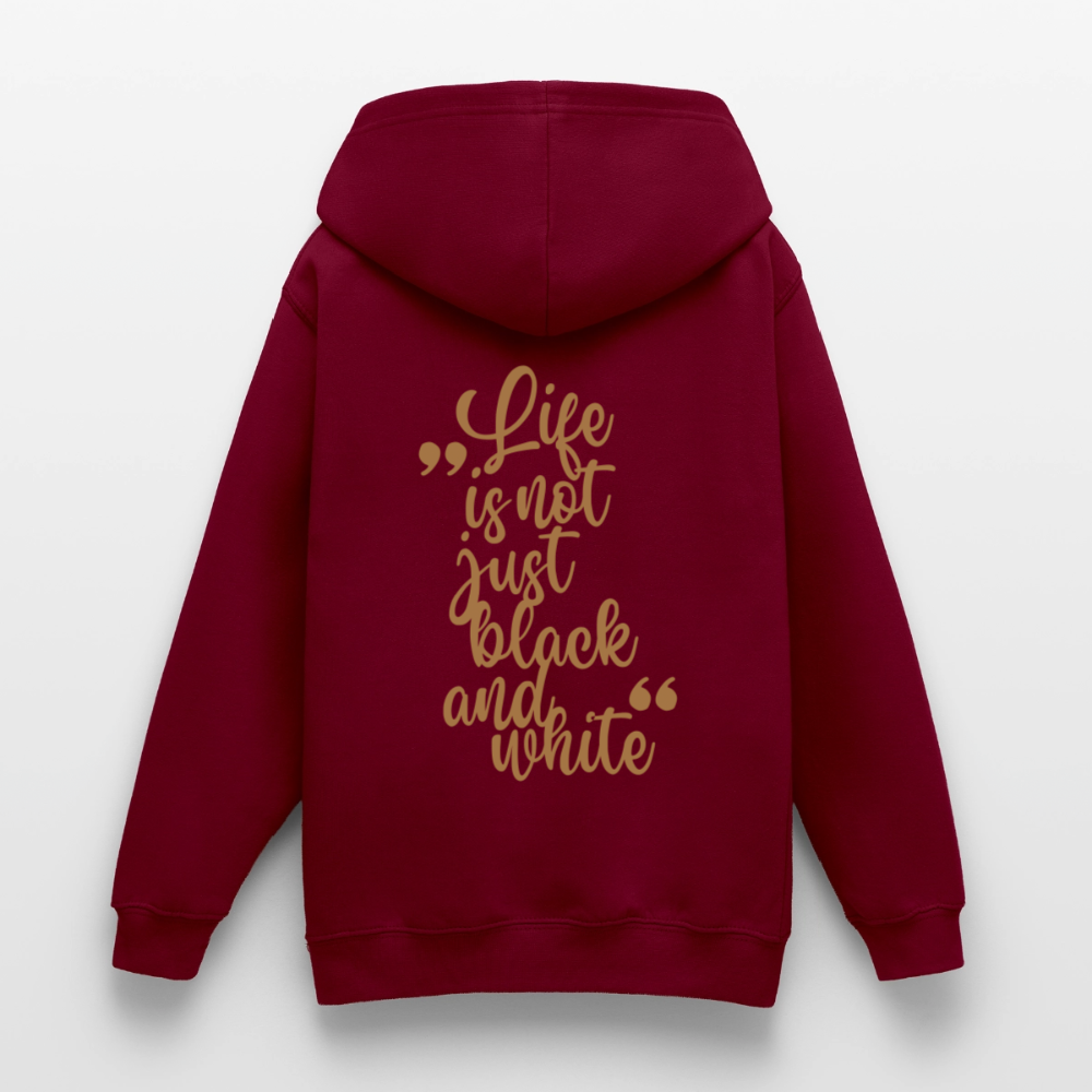 LiNBW. Crew Hoodie Life is not just black and white Edition Brown - LiNBW.