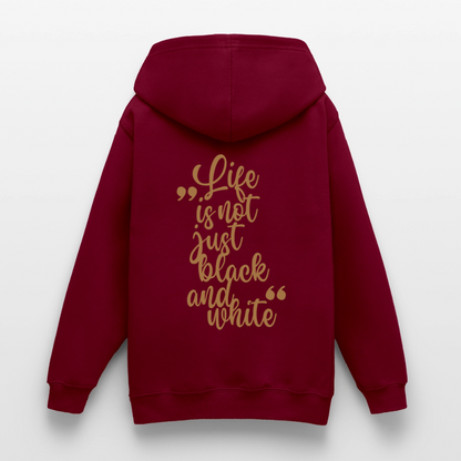 LiNBW. Crew Hoodie Life is not just black and white Edition Brown - LiNBW.