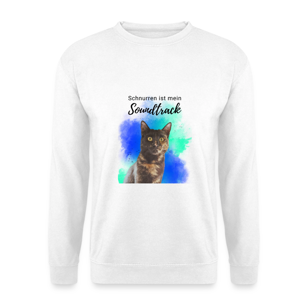 Nala's Classic Pullover Schnurren ist mein Soundtrack Black Edition - Weiß
