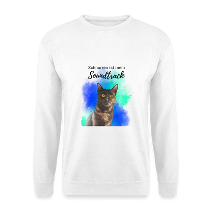 Nala's Classic Pullover Schnurren ist mein Soundtrack Black Edition - Weiß