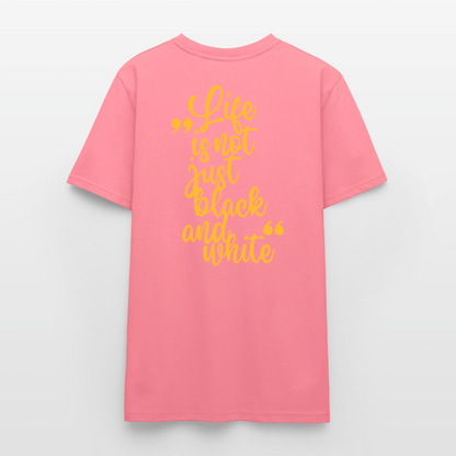 LiNBW. Unisex T-Shirt Premium Crew Yellow Edition Life is not just black and white - LiNBW.