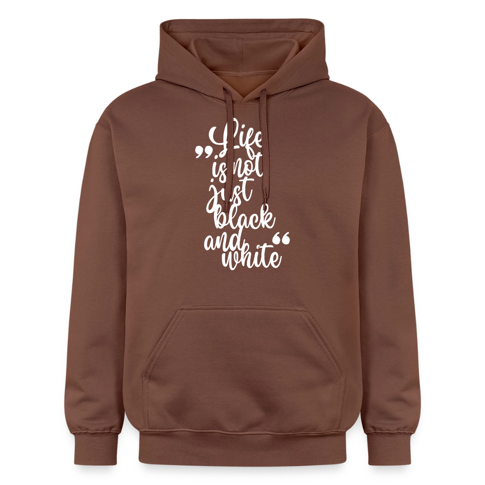 Life is not just black and white Hoodie White Edition - Kakao