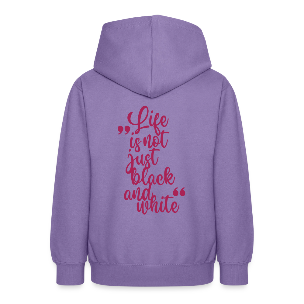 LiNBW. Crew Hoodie Life is not just black and white Edition Pink - LiNBW.