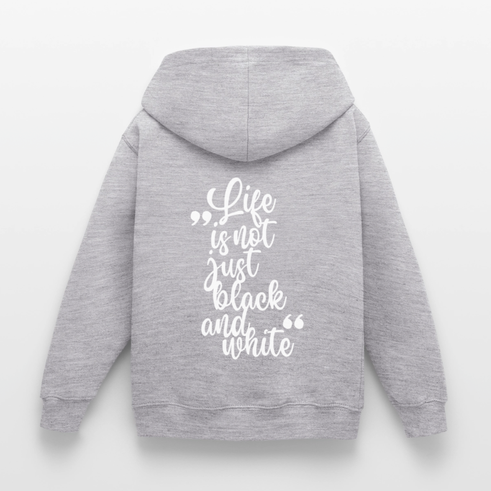 LiNBW. Crew Hoodie Life is not just black and white Edition White - LiNBW.