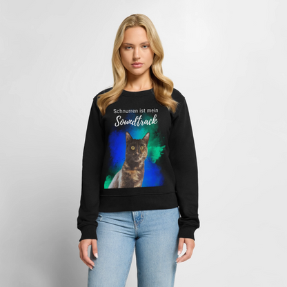 Nala's Pullover Schnurren ist mein Soundtrack White Edition - Schwarz