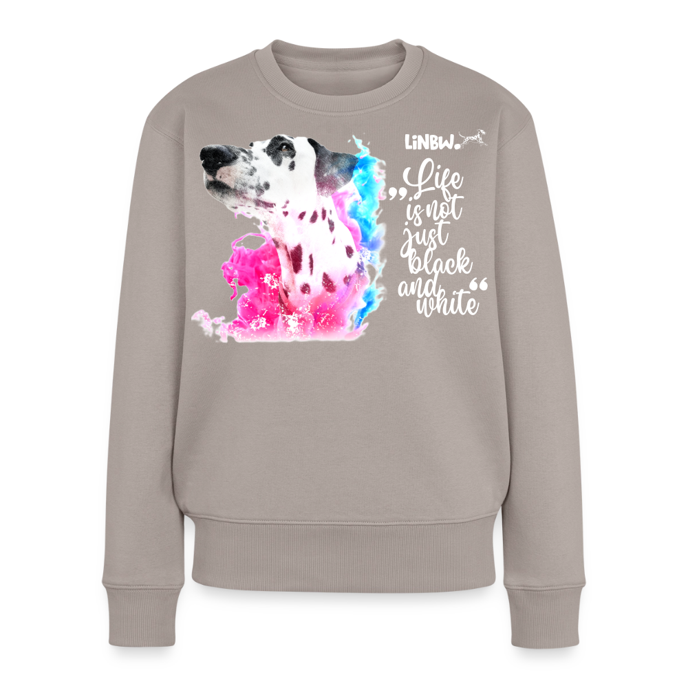 Boa's Pullover Splash Life is not just black and white Edition White - Taupe