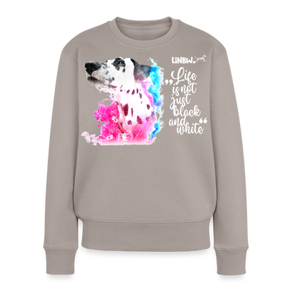Boa's Pullover Splash Life is not just black and white Edition White - Taupe