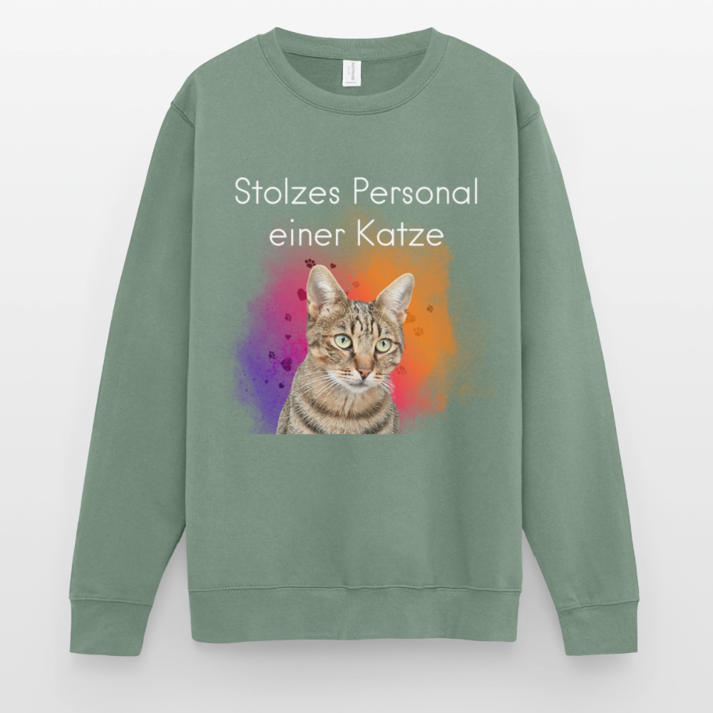 Pedro's Classic Pullover Stolzes Personal einer Katze White Edition - LiNBW.