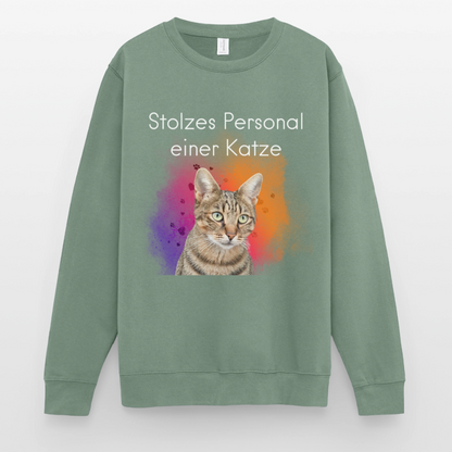 Pedro's Classic Pullover Stolzes Personal einer Katze White Edition - LiNBW.