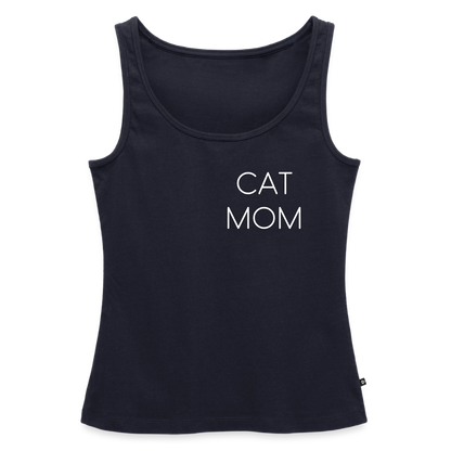 Pedro´s Tank Top Premium Stolzes Personal einer Katze CAT MOM Black Edition - Navy