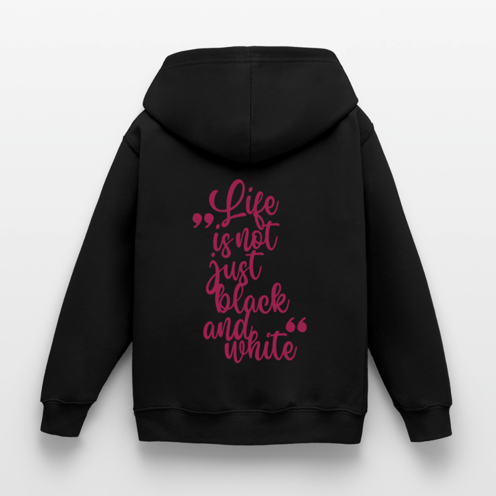 LiNBW. Crew Hoodie Life is not just black and white Edition Pink - LiNBW.