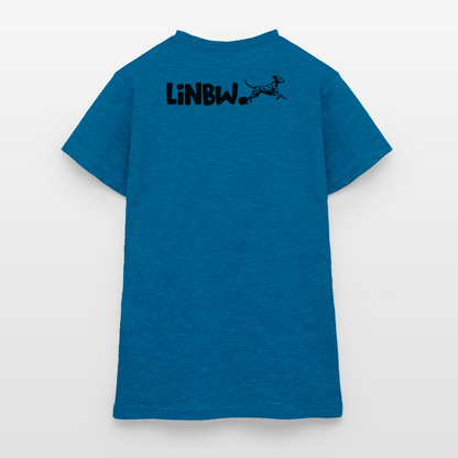 Life is not just black and white T-Shirt Black Edition - Antikblaues Saphir meliert
