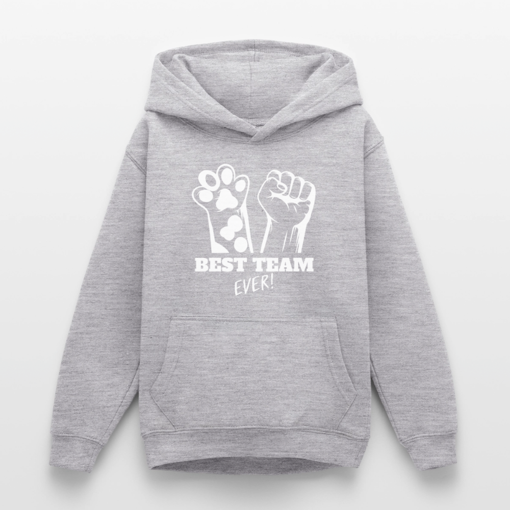 Teenager Hoodie - Hellgrau meliert