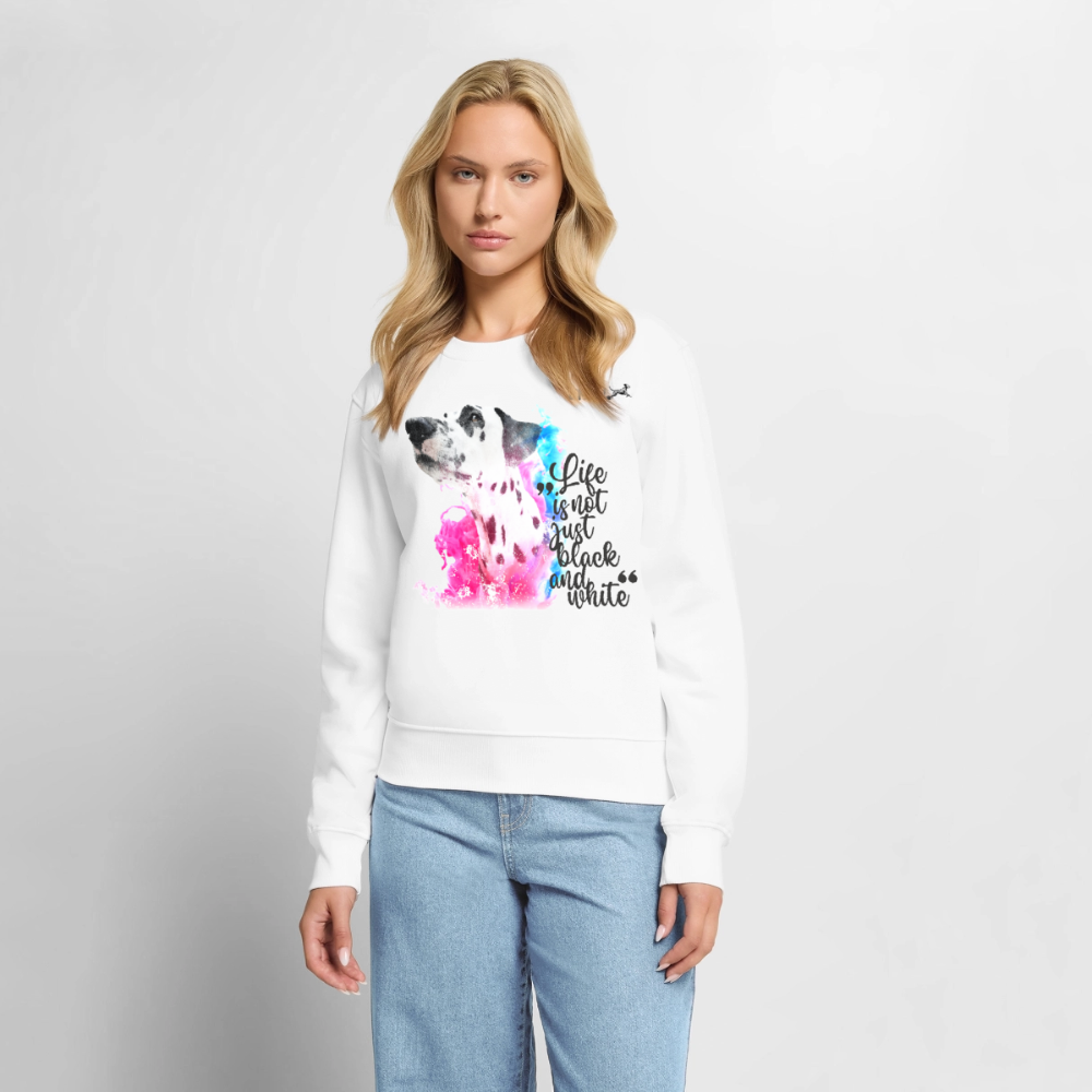 Boa's Pullover Splash Life is not just black and white Edition Black - Weiß