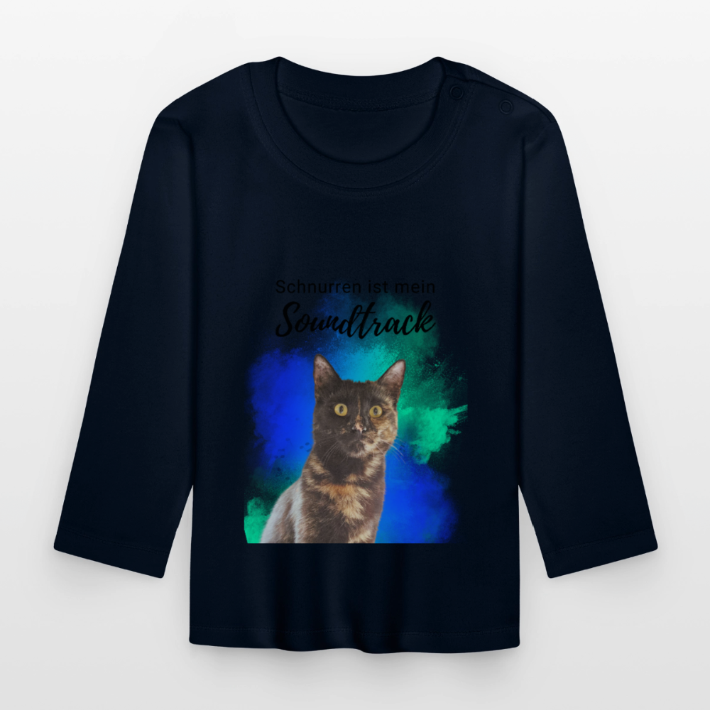 Nala´s Langarmshirt Schnurren ist mein Soundtrack - Navy