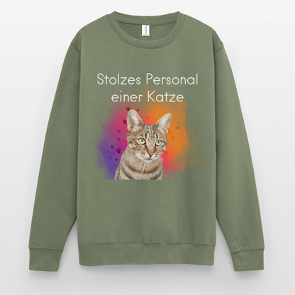 Pedro's Classic Pullover Stolzes Personal einer Katze White Edition - LiNBW.
