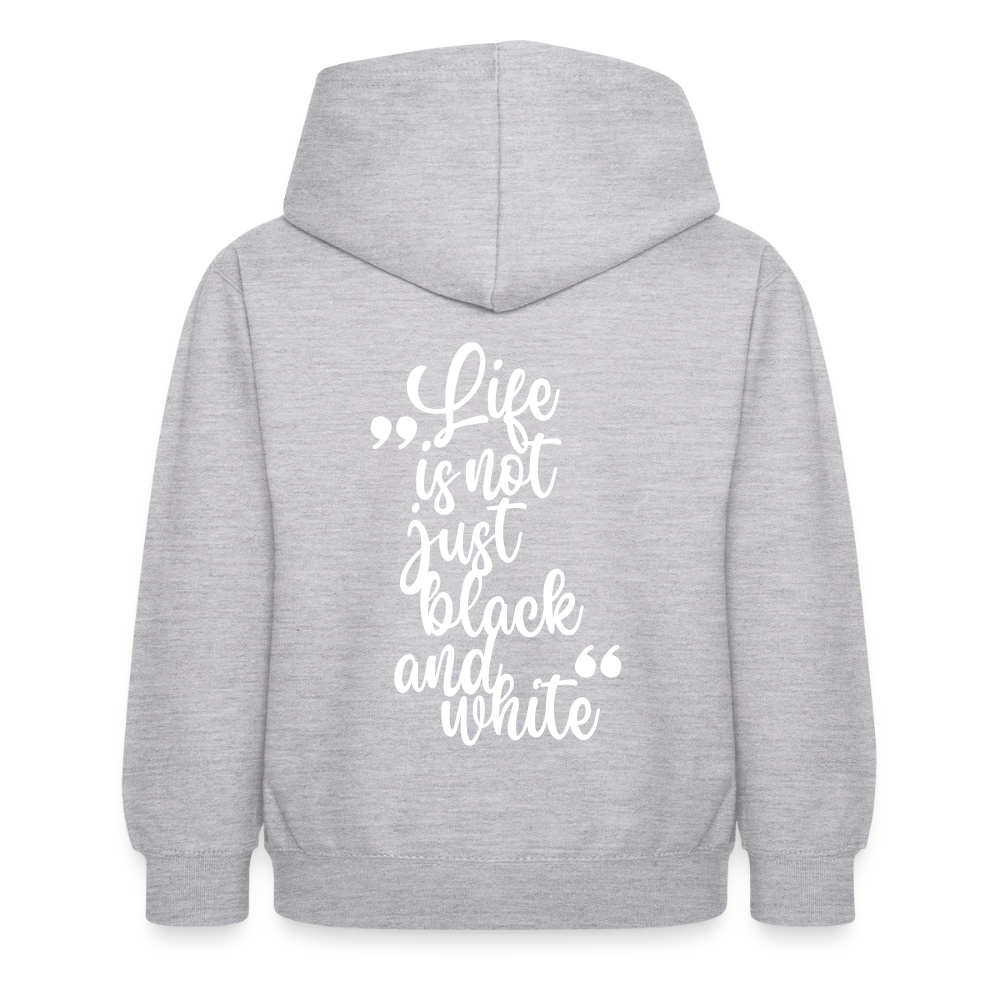 LiNBW. Crew Hoodie Life is not just black and white Edition White - LiNBW.