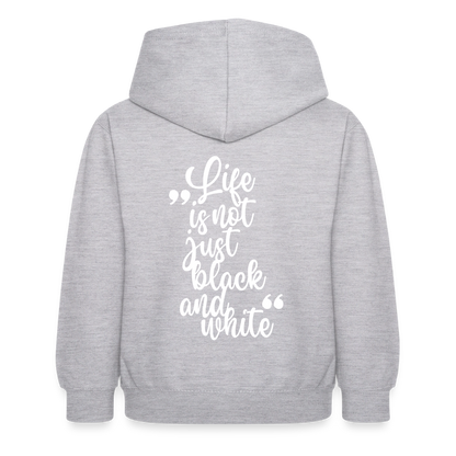LiNBW. Crew Hoodie Life is not just black and white Edition White - LiNBW.