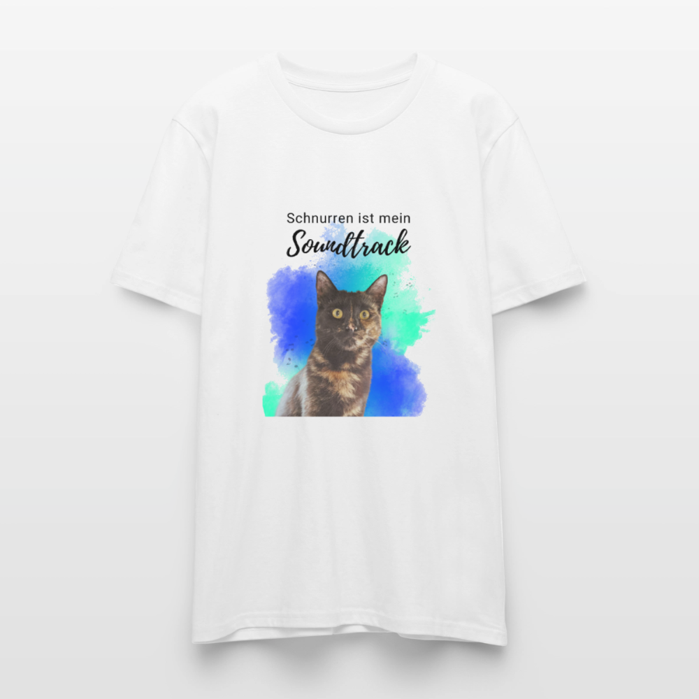 Nala's Unisex T-Shirt Premium Schnurren ist mein Soundtrack Black Edition - Weiß