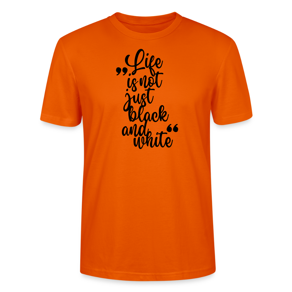 Life is not just black and white Unisex T-Shirt Premium Black Edition - Tieforange