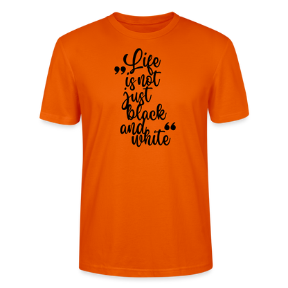 Life is not just black and white Unisex T-Shirt Premium Black Edition - Tieforange