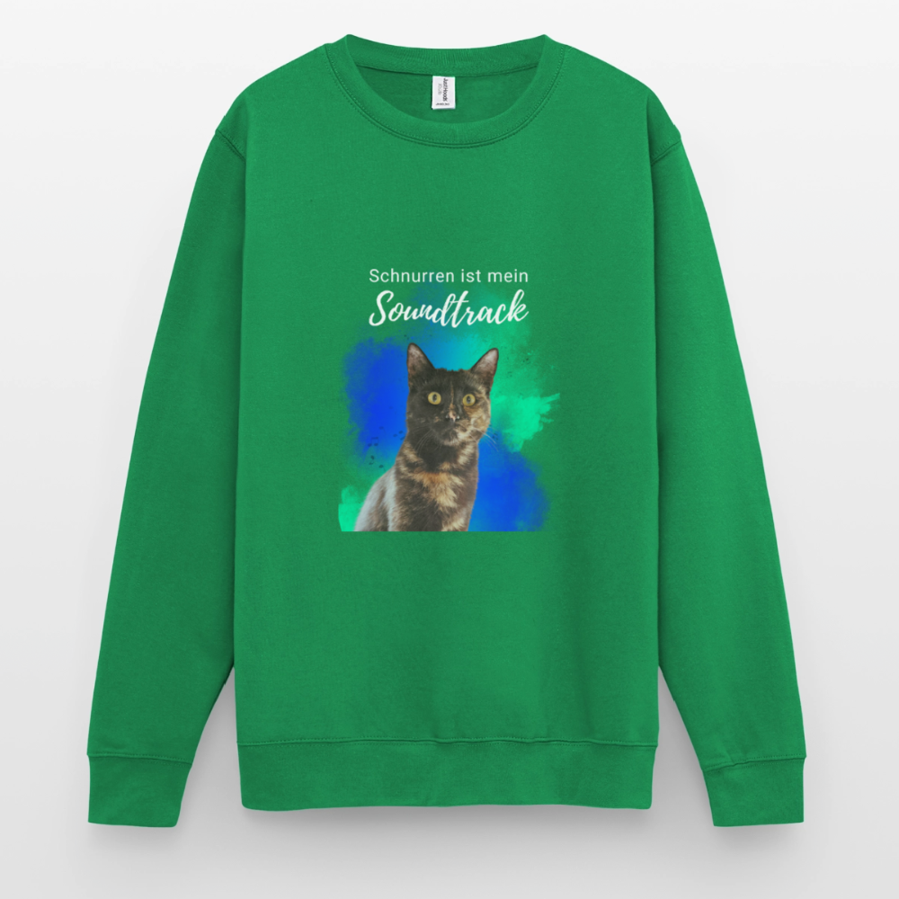 Nala's Classic Pullover Schnurren ist mein Soundtrack White Edition - Kelly Green
