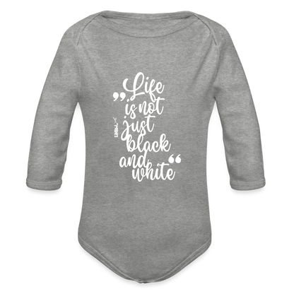 Life is not just black and white Langarm-Body White Edition - LiNBW.