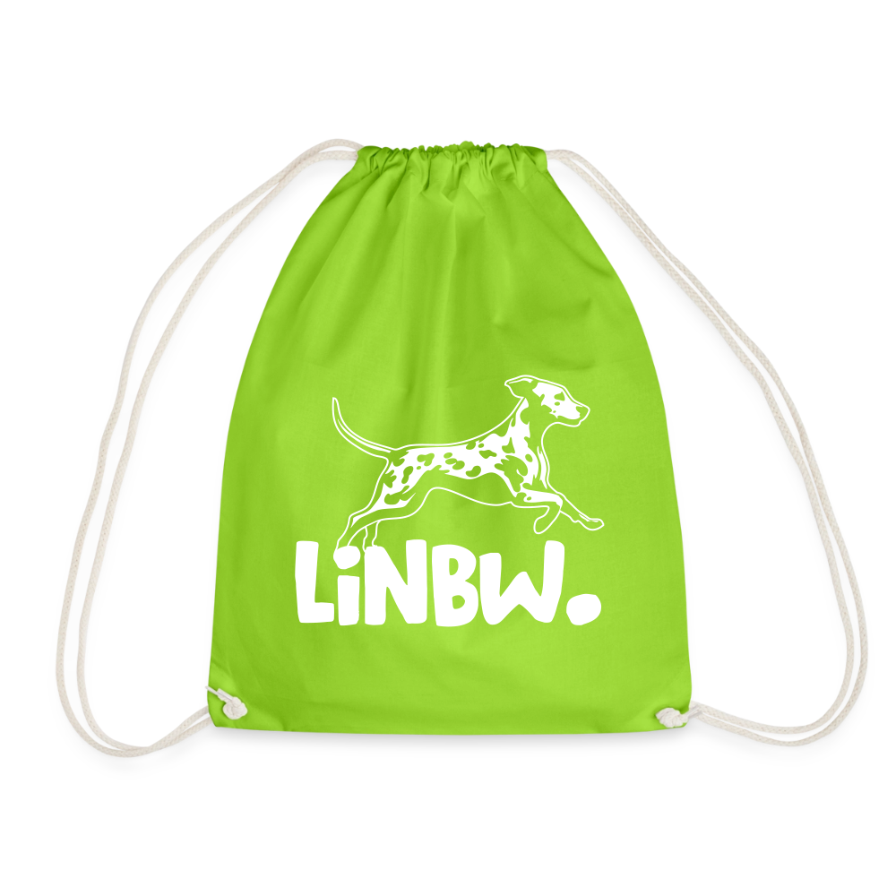 LiNBW. Turnbeutel White Edition - Neongrün