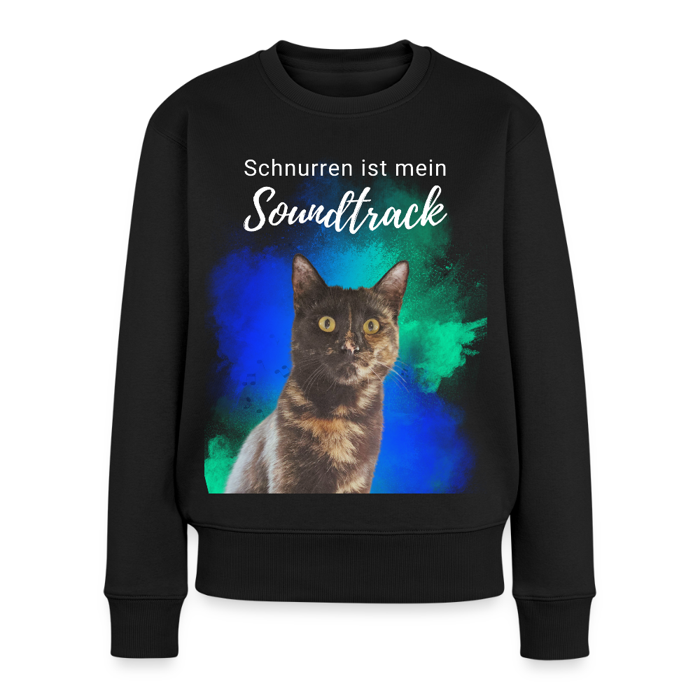 Nala's Pullover Schnurren ist mein Soundtrack White Edition - Schwarz