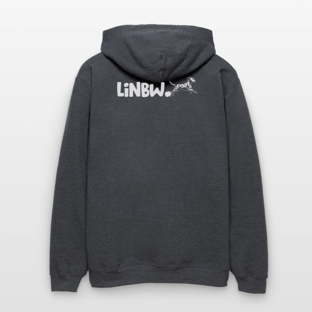 Life is not just black and white Hoodie White Edition - Dunkelgrau meliert