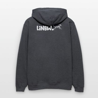 Life is not just black and white Hoodie White Edition - Dunkelgrau meliert