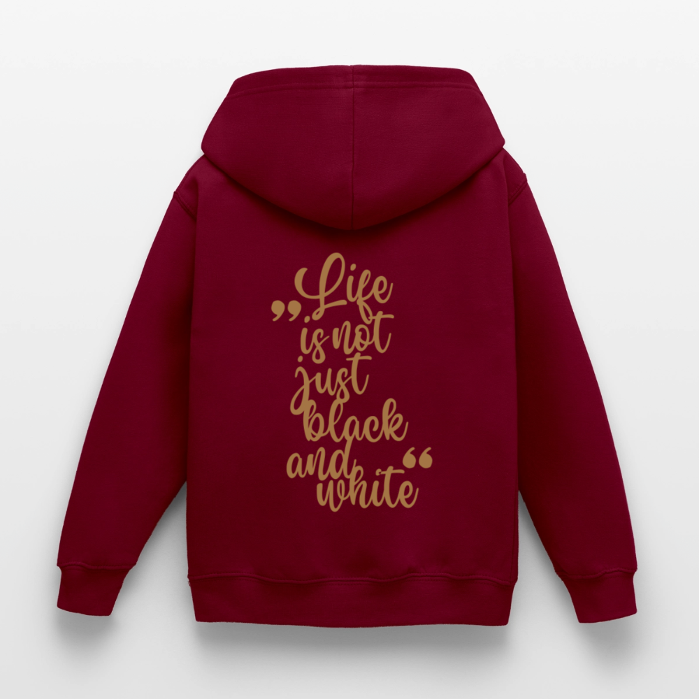LiNBW. Crew Hoodie Life is not just black and white Edition Brown - LiNBW.