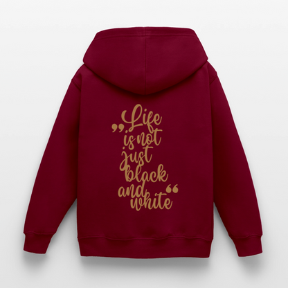 LiNBW. Crew Hoodie Life is not just black and white Edition Brown - LiNBW.