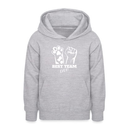 Teenager Hoodie - Hellgrau meliert
