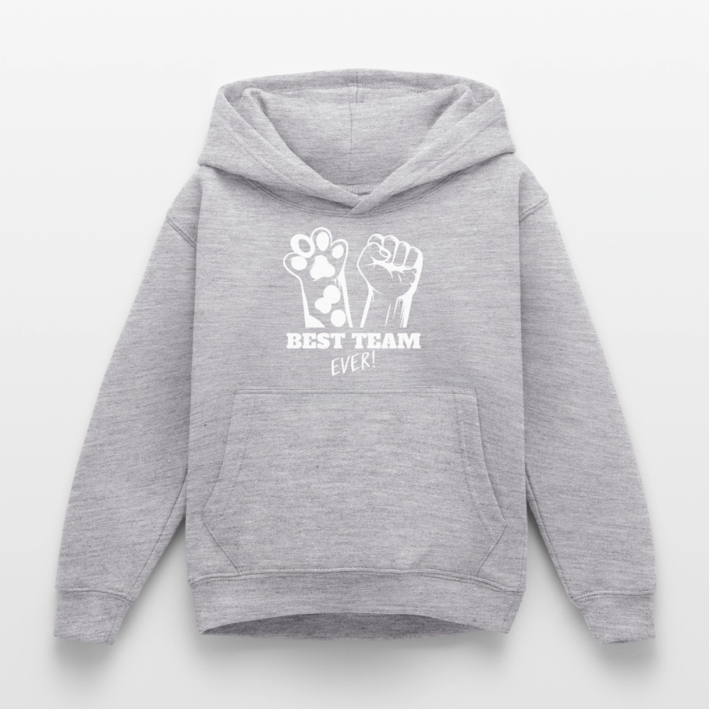 Best Team Ever  Hoodie White Edition - Hellgrau meliert