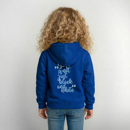 LiNBW. Crew Hoodie Life is not just black and white Edition Blue - LiNBW.