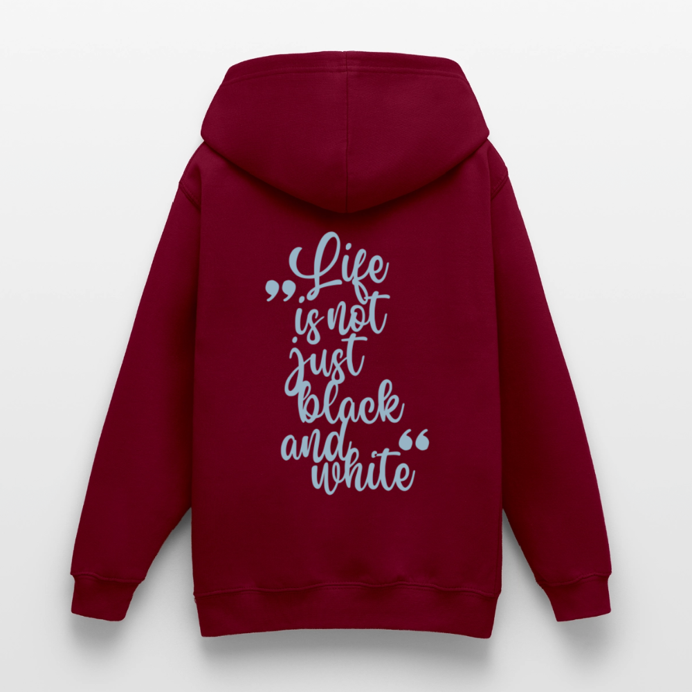 LiNBW. Crew Hoodie Life is not just black and white Edition Blue - LiNBW.