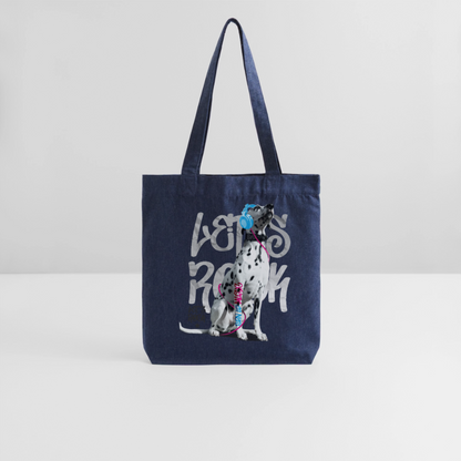 Boa´s Stoffbeutel Let´s Rock - melange Blue