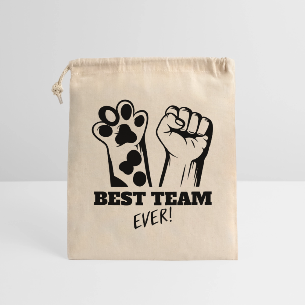 Best Team Ever Baumwollbeutel Black Edition - Natur