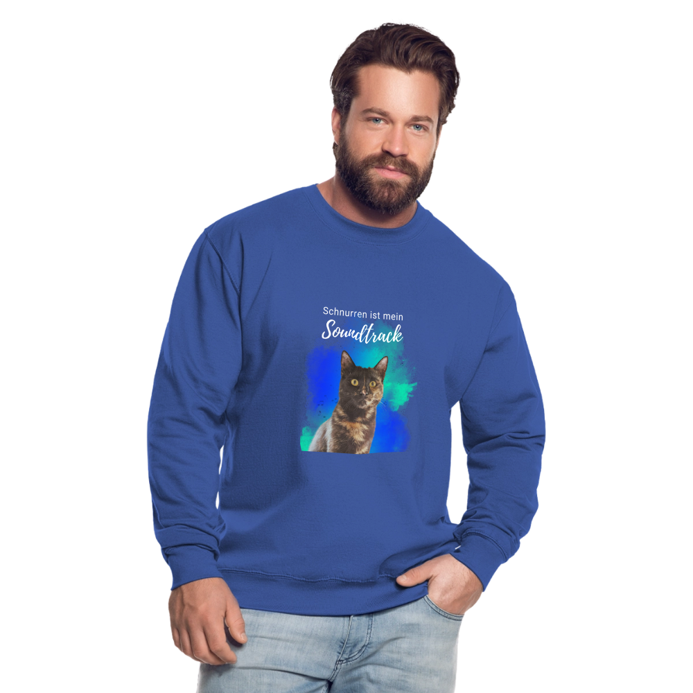 Nala's Classic Pullover Schnurren ist mein Soundtrack White Edition - Royalblau