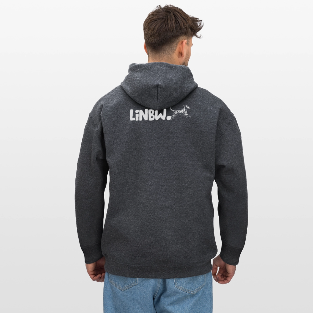Life is not just black and white Hoodie White Edition - Dunkelgrau meliert